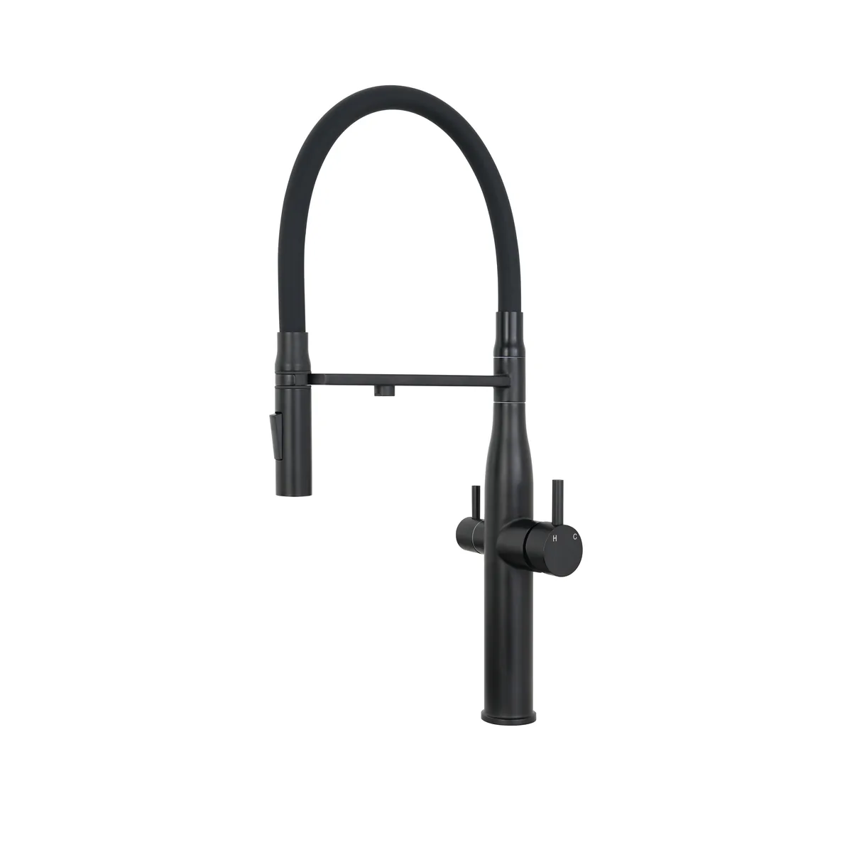 3-way vegie sprayer mixer tap in matte black
