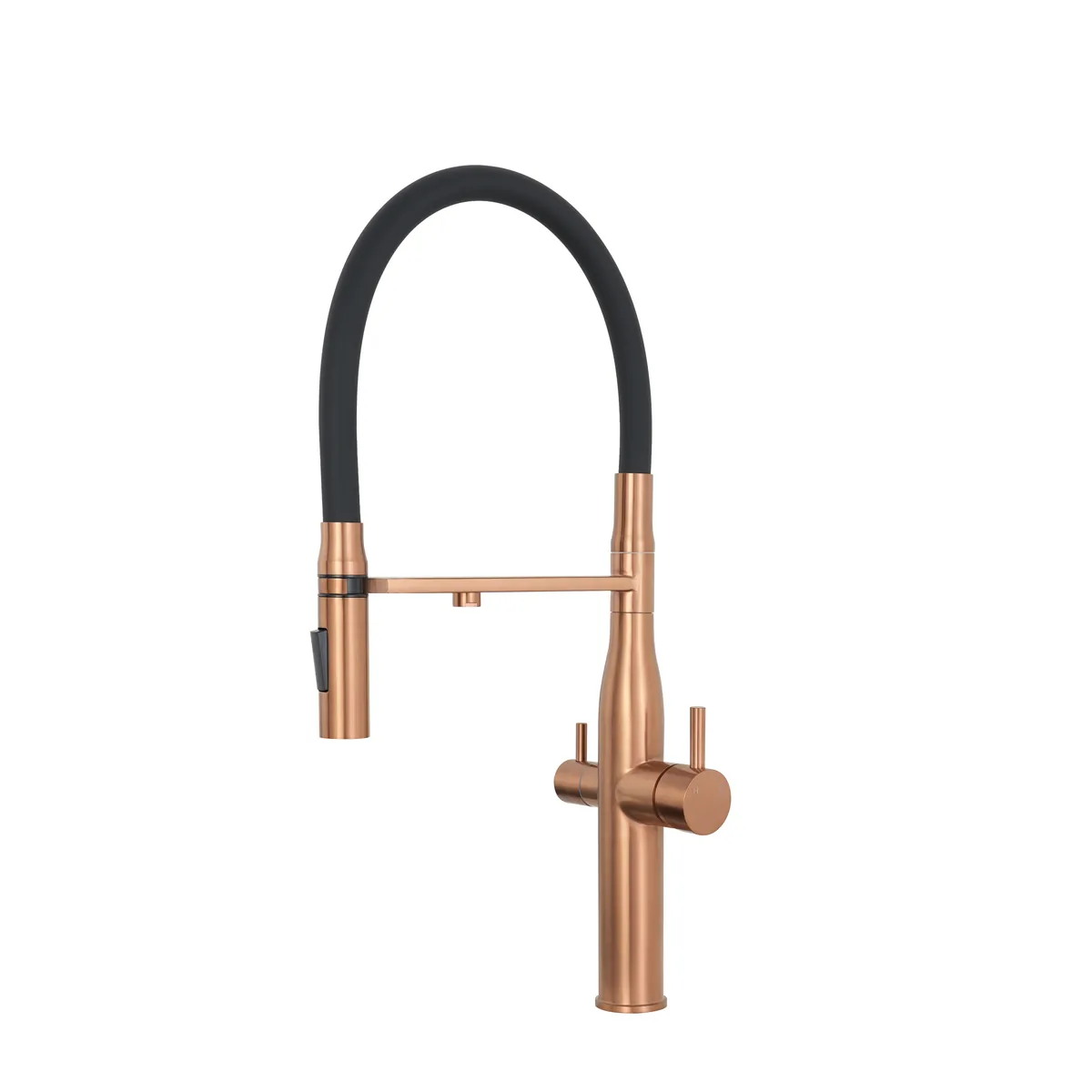 3-way vegie sprayer mixer tap in copper