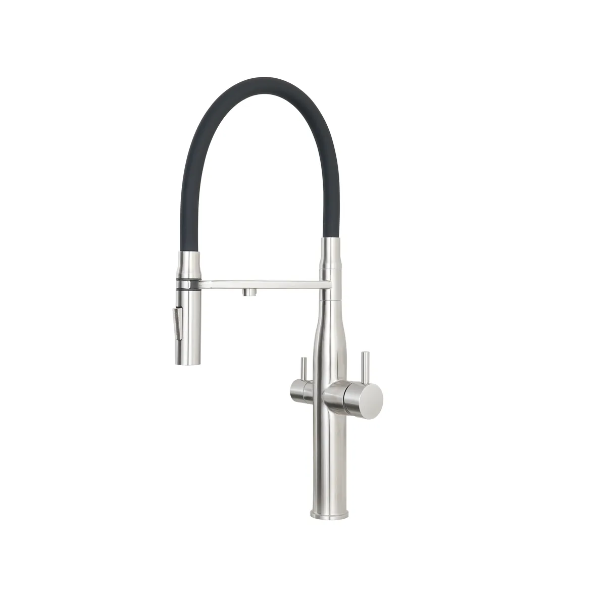 3-way vegie sprayer mixer tap in stainless steel