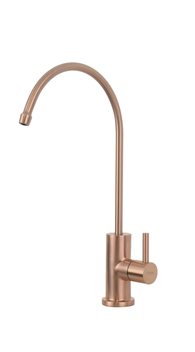 Copper filter tap finish