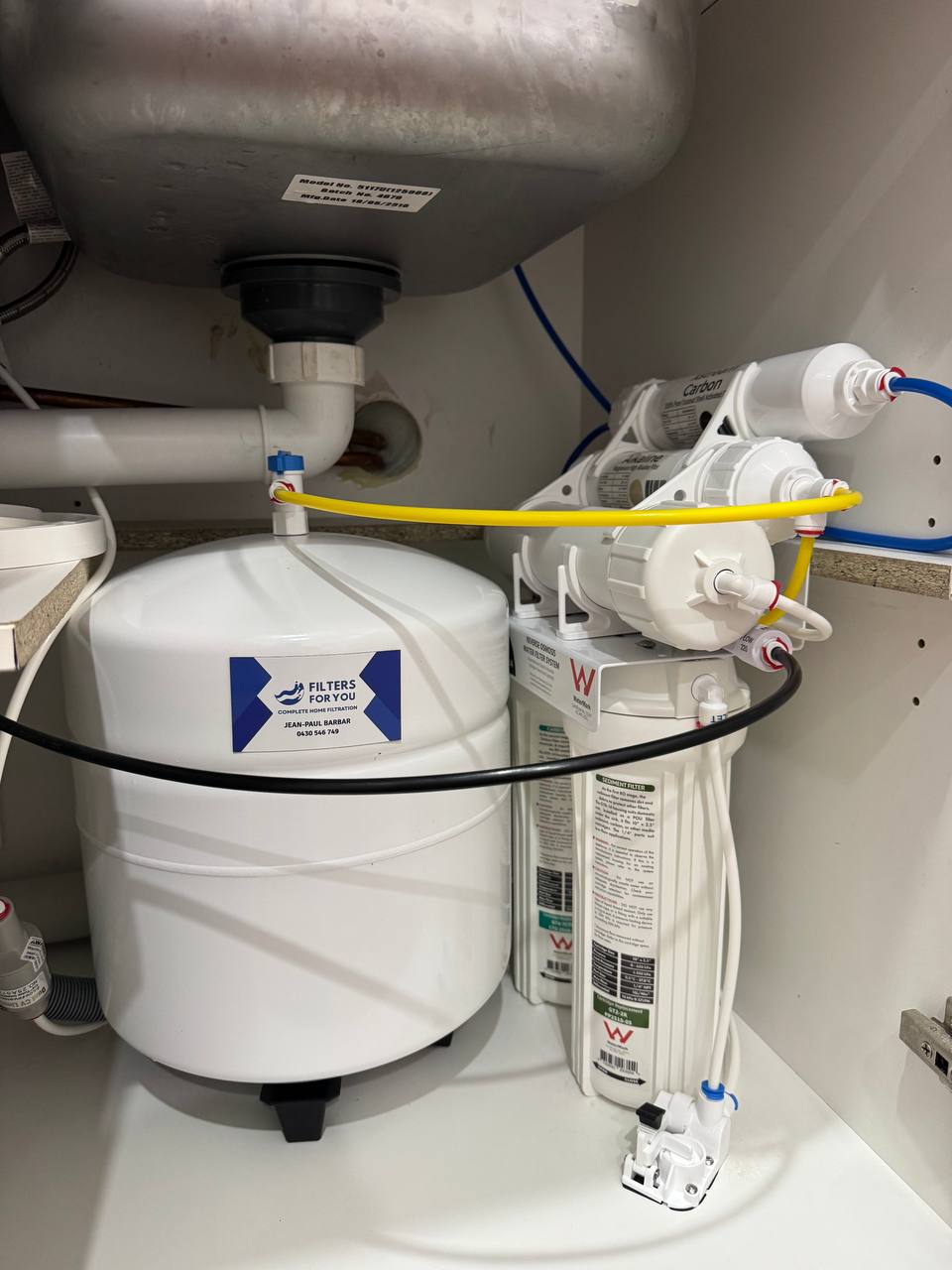 Under sink water filter installation Petersham inner west