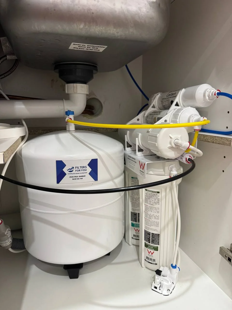 Pure Compact 3 stage alkaline reverse osmosis water filter system