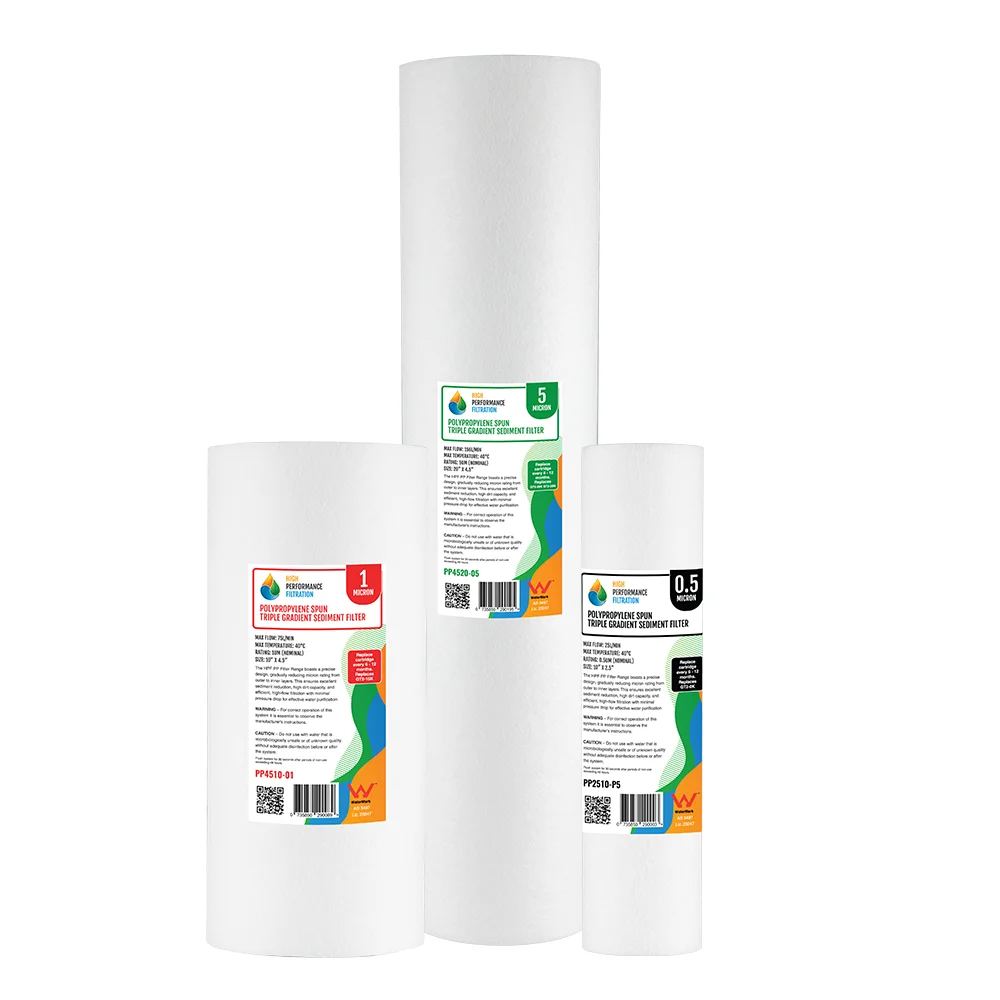 HPF polypropylene spun sediment filter cartridge