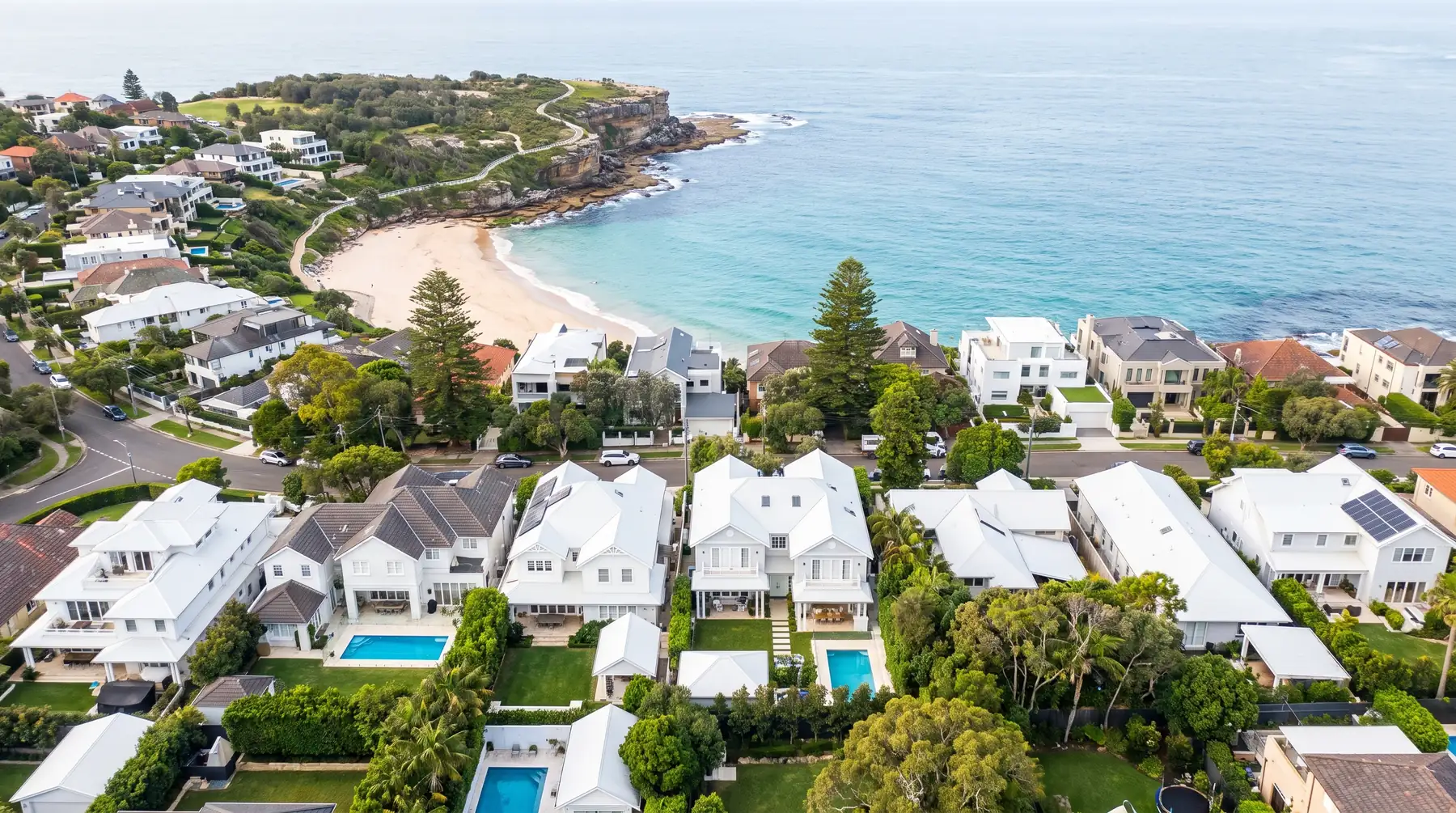 Sydney's Eastern Suburbs from above, illustrative