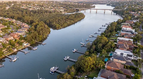 Aerial view of homes in South Sydney, Sydney